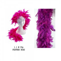 KT0661B-CHY FEATHER BOA CHERRY