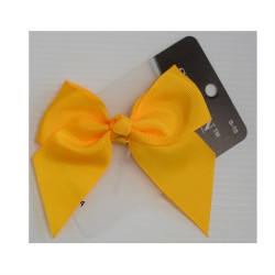 HE2030-YLW  YELLOW HAIR CLIP WITH BOW