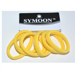 QE8516-YLW  HAIR TIE YELLOW PKT OF  6 PCS